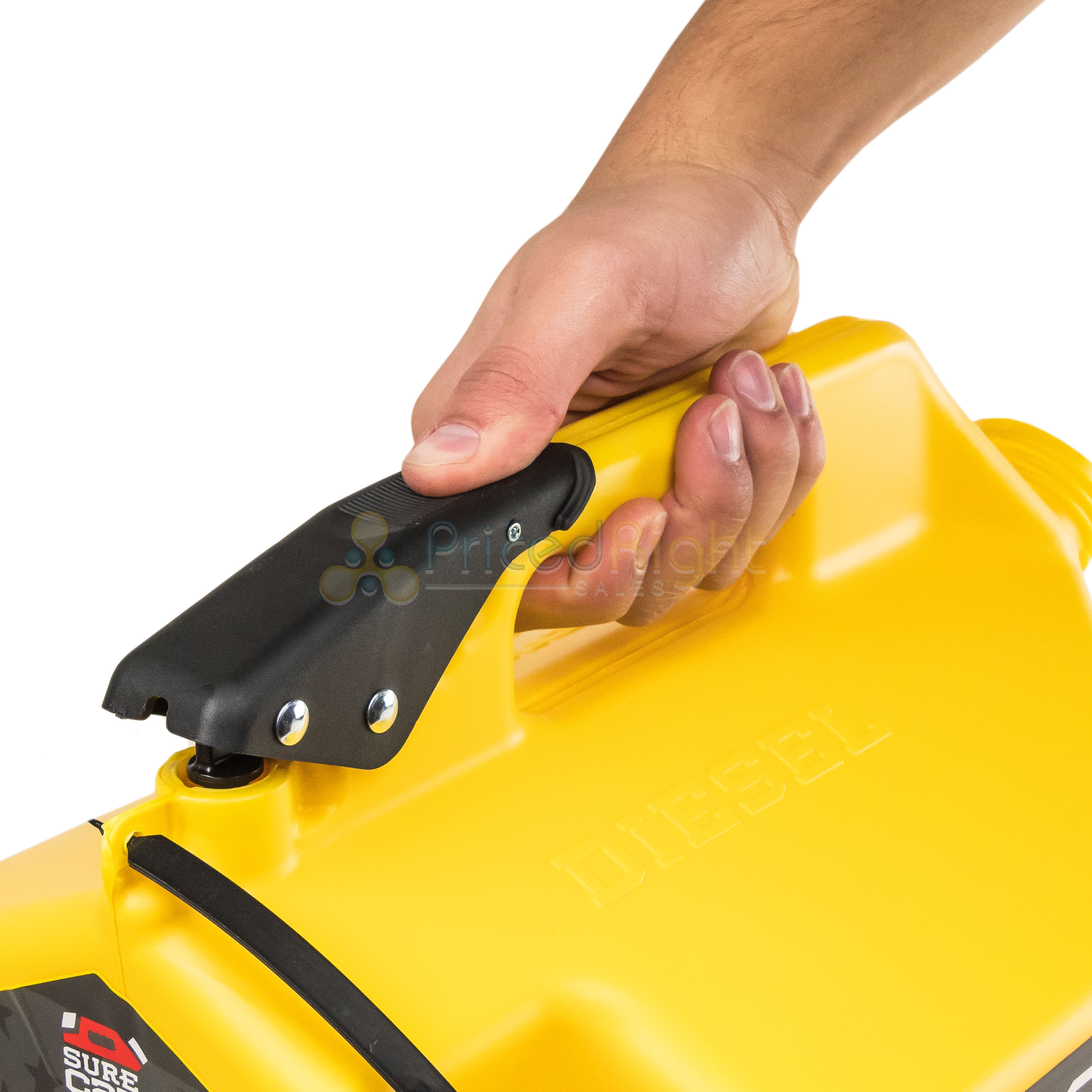 2 SureCan 5 Gallon Self Venting Diesel Fuel Cans with Rotating Spout